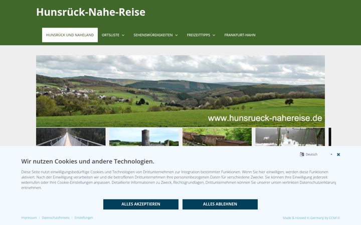 Screenshot of hunsrueck-nahereise.de