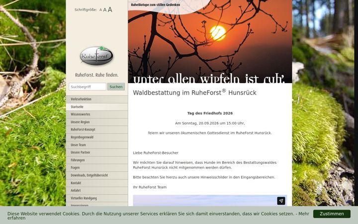 Snímek obrazovky hunsruecker-ruheforst.de