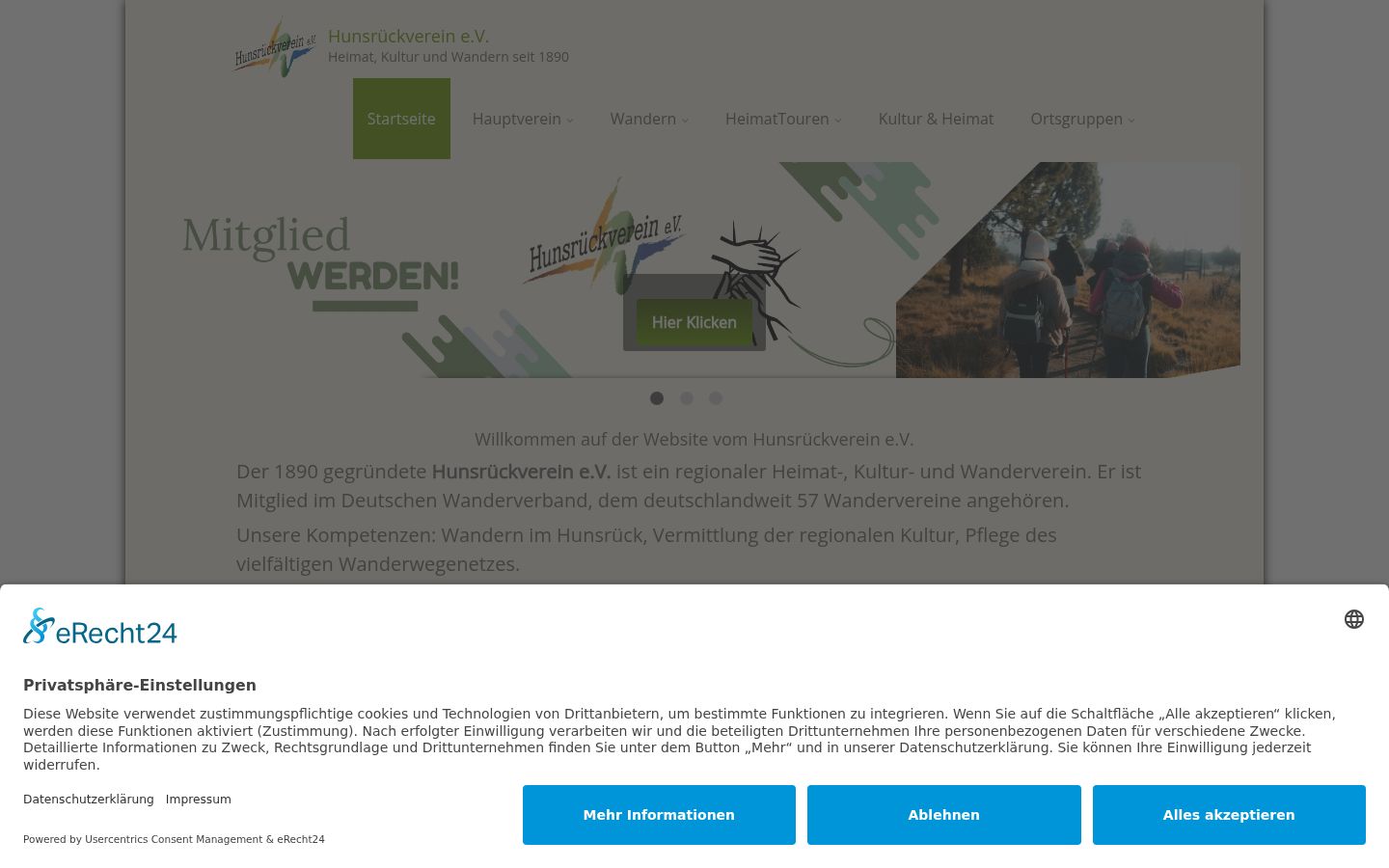 Sutikimo reklamjuostės, rodytos prieš bet kokią sąveiką, ekrano kopija