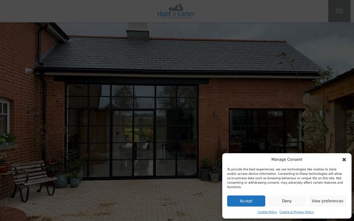 Screenshot of huntandcarter.co.uk