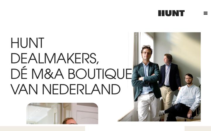 Snímek obrazovky huntdealmakers.nl
