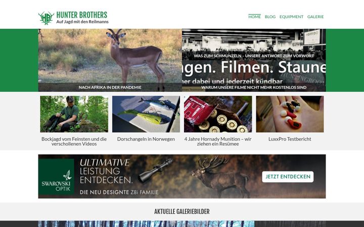 Screenshot of hunter-brothers.com