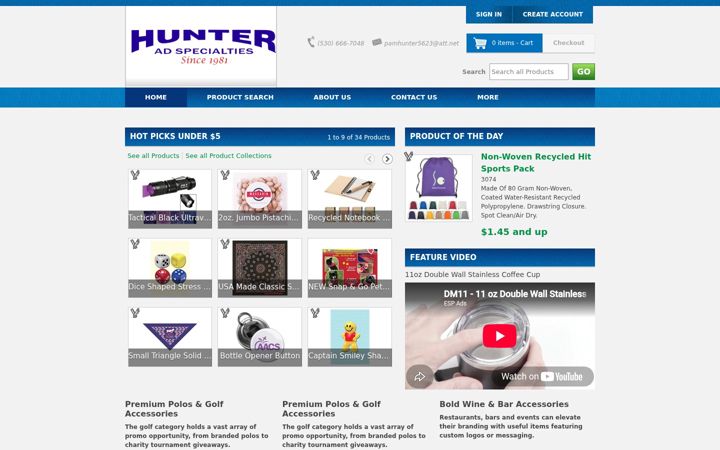 Screenshot of hunteradspecialty.com