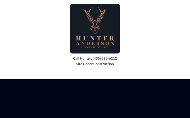 Screenshot of hunterandersonconstruction.com