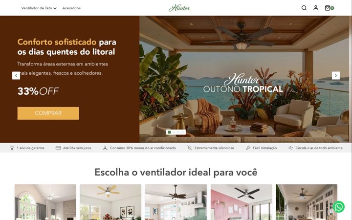 Screenshot of hunterfan.com.br