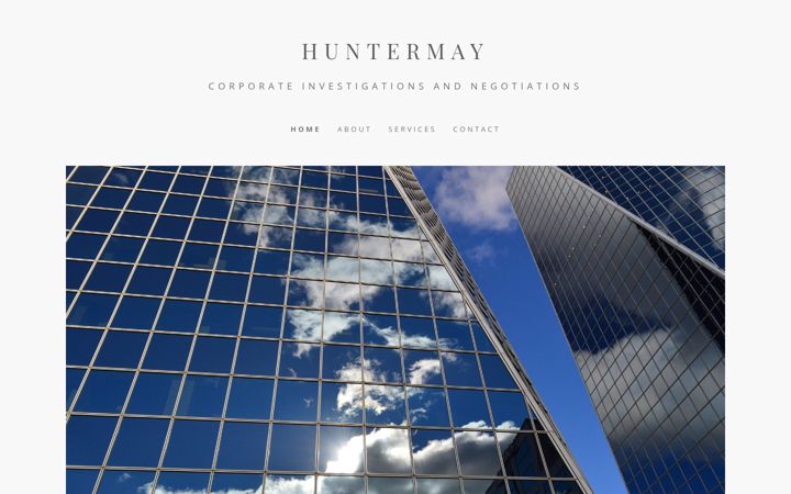 Screenshot of huntermay.net