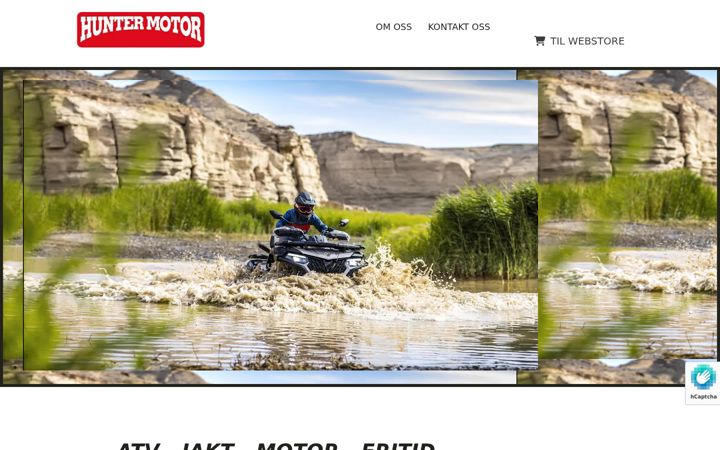 Screenshot of huntermotor.no