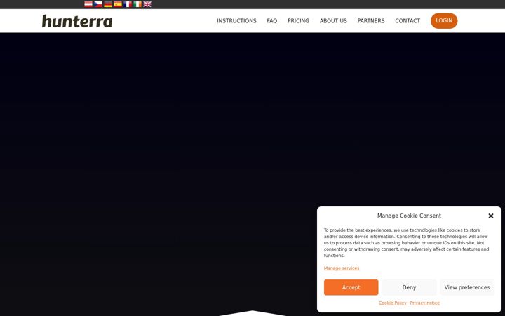 Screenshot of hunterra.eu