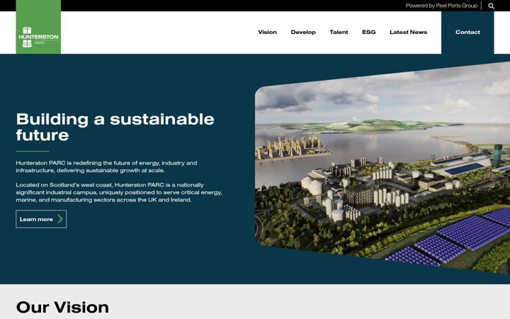 Screenshot of hunterstonparc.com