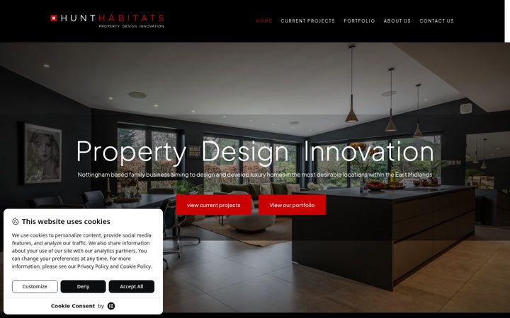 Screenshot of hunthabitats.com