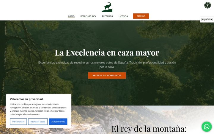 Screenshot of huntiberia.com