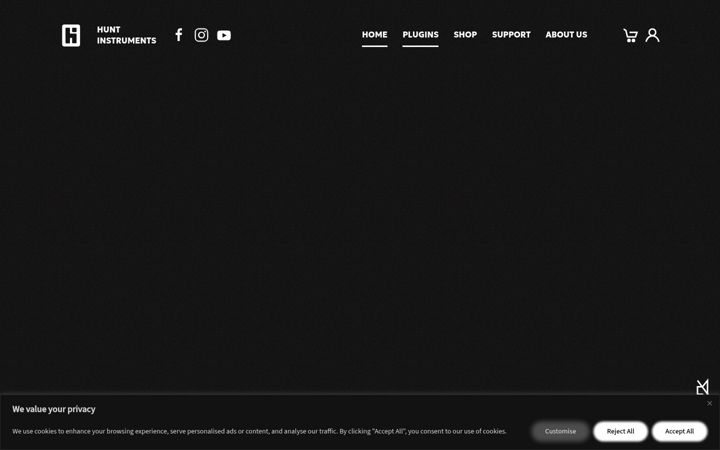 Screenshot of huntinstruments.com