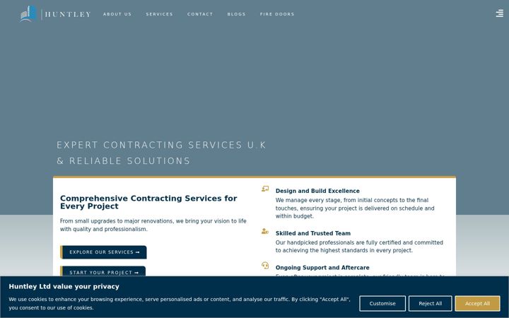 Screenshot of huntleyltd.co.uk