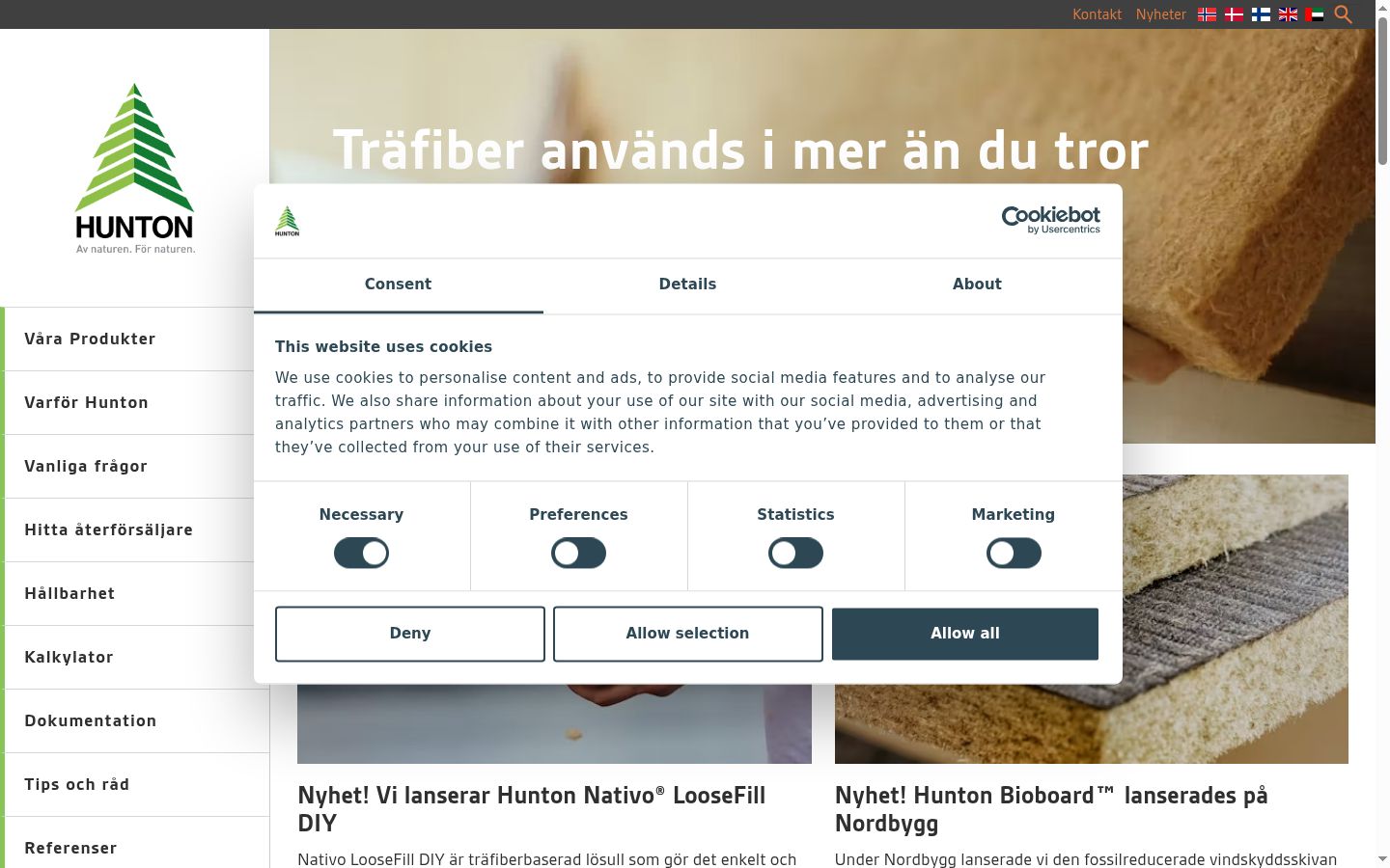 Screenshot tal-banner tal-kunsens muri qabel kwalunkwe interazzjoni