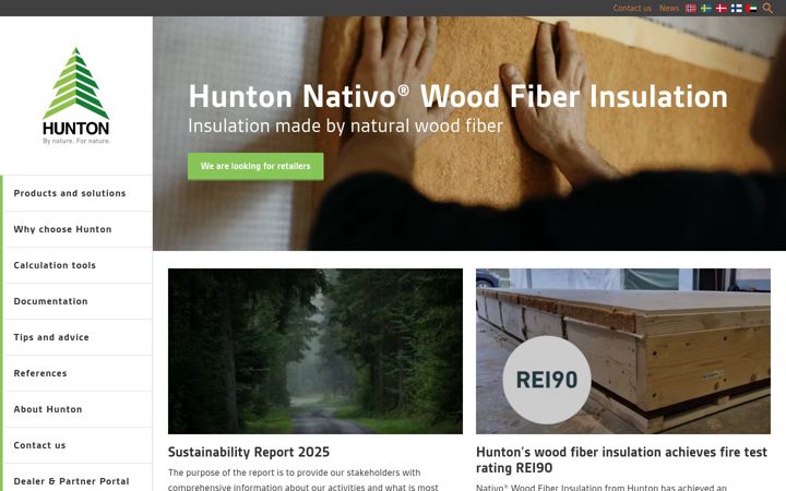 Screenshot of huntonfiber.co.uk