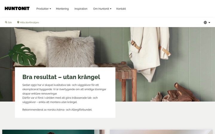 Screenshot of huntonit.se