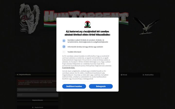 Screenshot of huntorrent.org