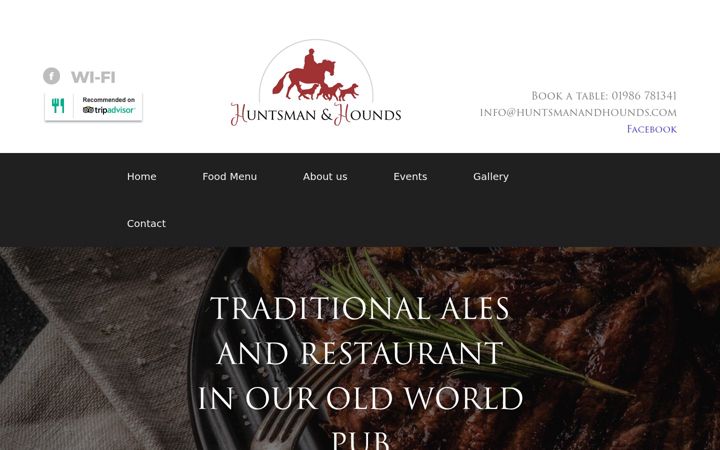 Screenshot of huntsmanandhounds.com