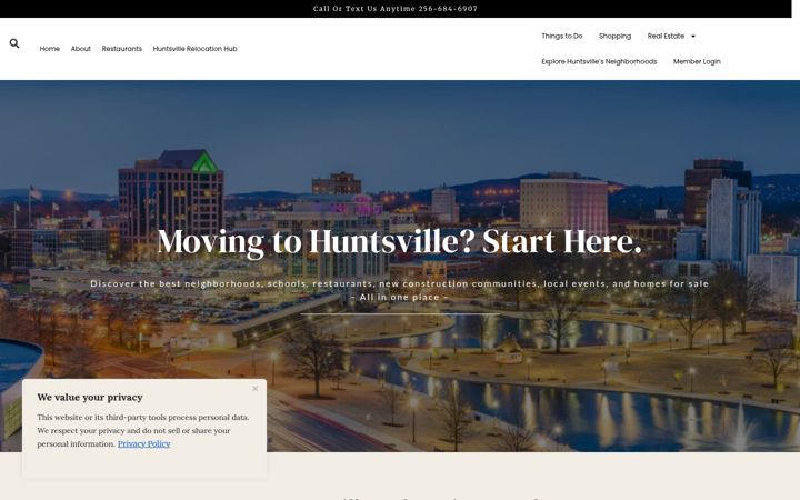 Screenshot of huntsvilleexplorer.com