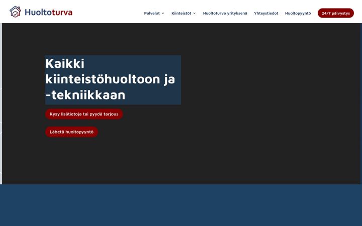 Screenshot of huoltoturva.com