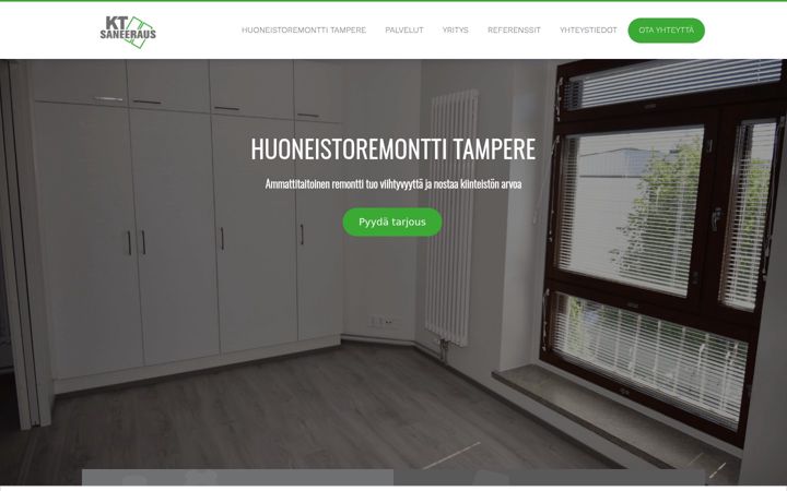 Screenshot of huoneistoremontti-tampere.fi