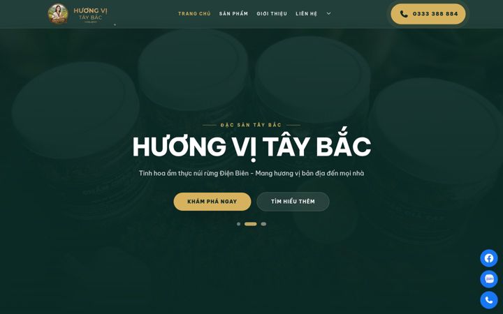 Screenshot of huongvitaybac.com