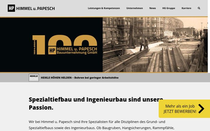 Screenshot of hup-bau.eu