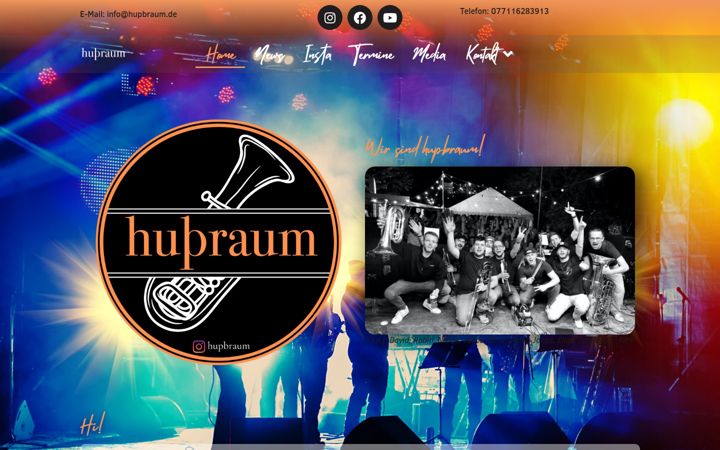 Screenshot of hupbraum.de