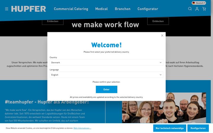 Screenshot of hupfer.com