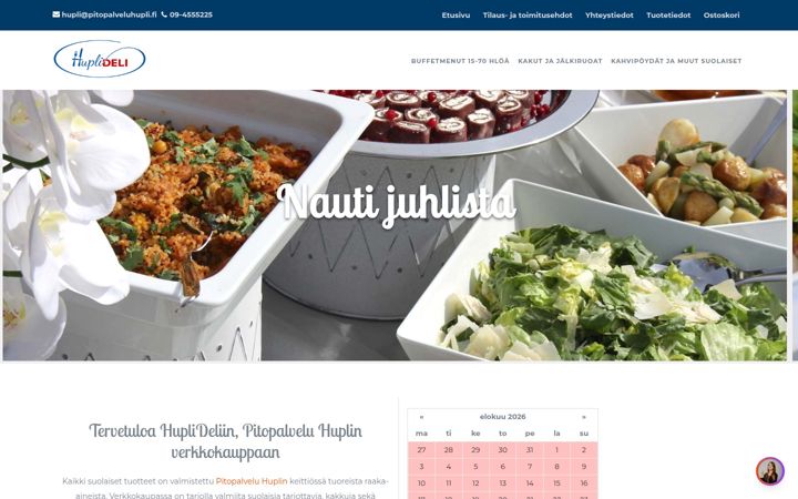 Screenshot of huplideli.fi