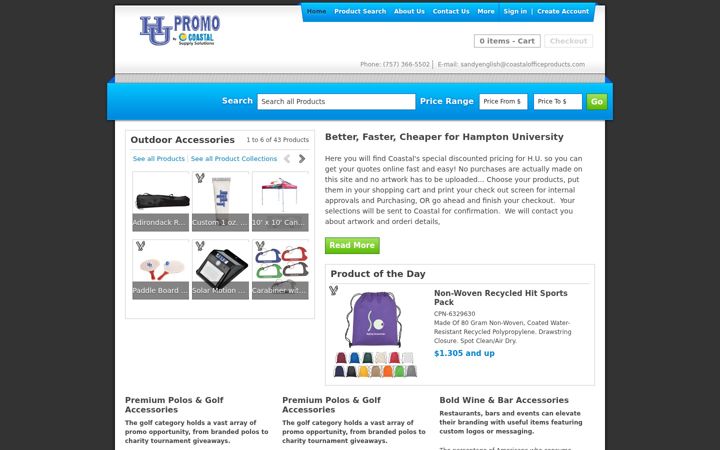 Screenshot of hupromo.com