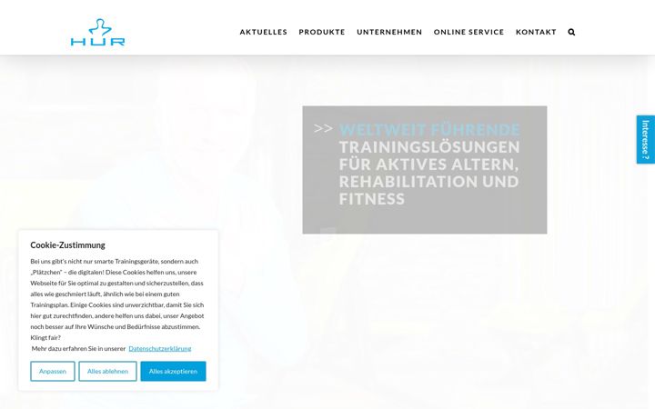 Screenshot of hur-deutschland.de