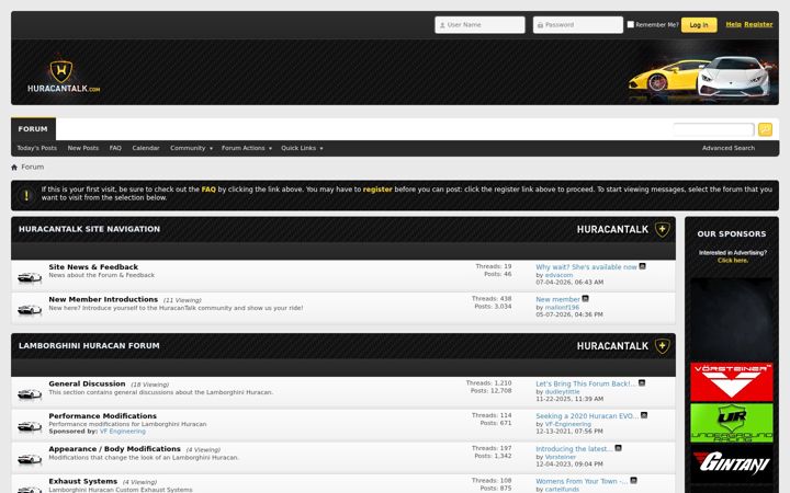 Capture d'écran de huracantalk.com