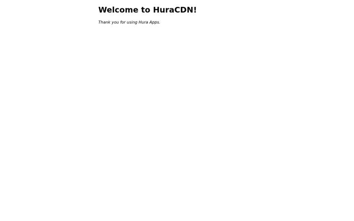 Screenshot of huracdn.com