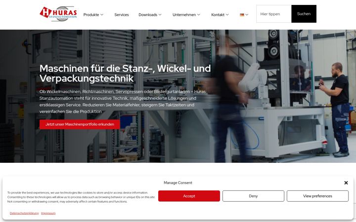 Snímek obrazovky huras-stanzautomation.de