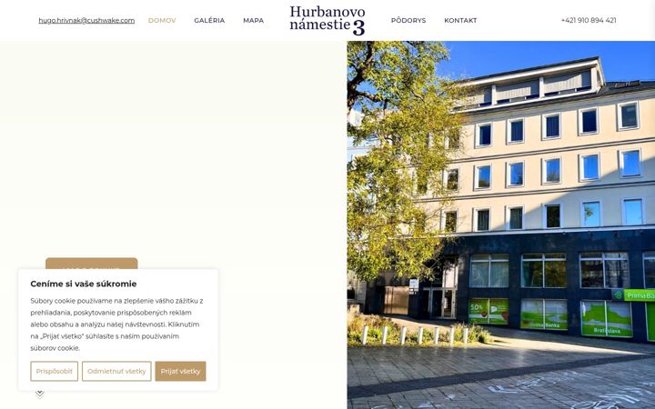 Screenshot of hurbanovonamestie3.sk