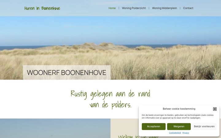 Screenshot of hureninboonenhove.be