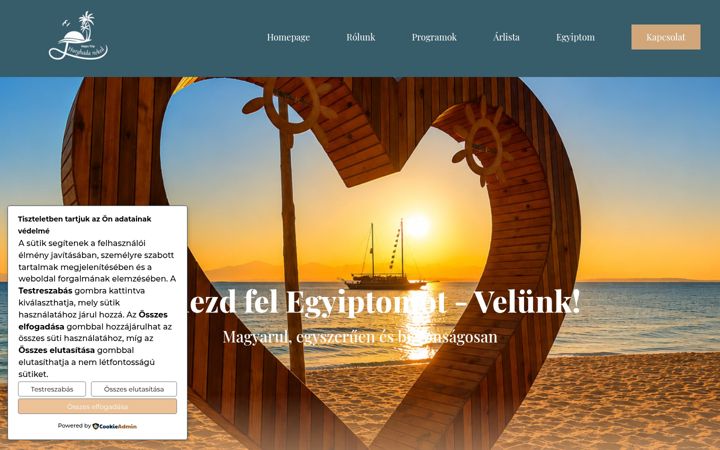 Screenshot of hurghadaneked.hu