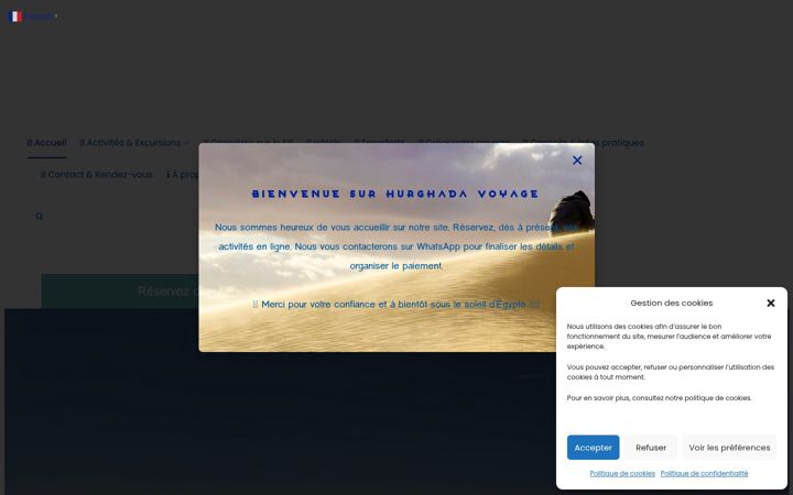Screenshot of hurghadavoyage.com