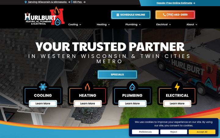 Screenshot of hurlburthp.com
