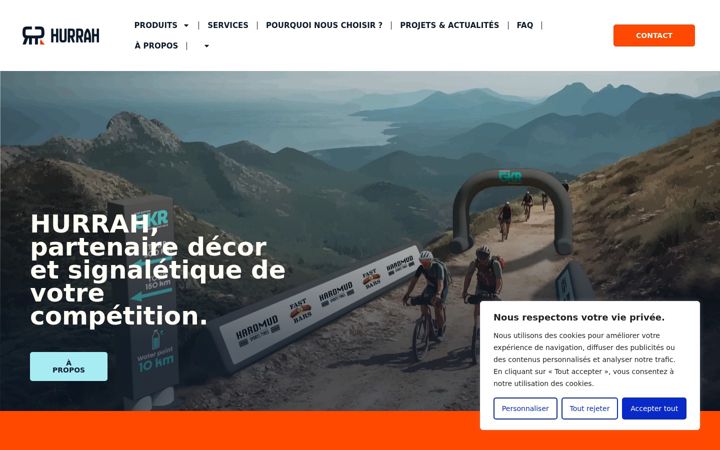 Screenshot of hurrah-experience.com