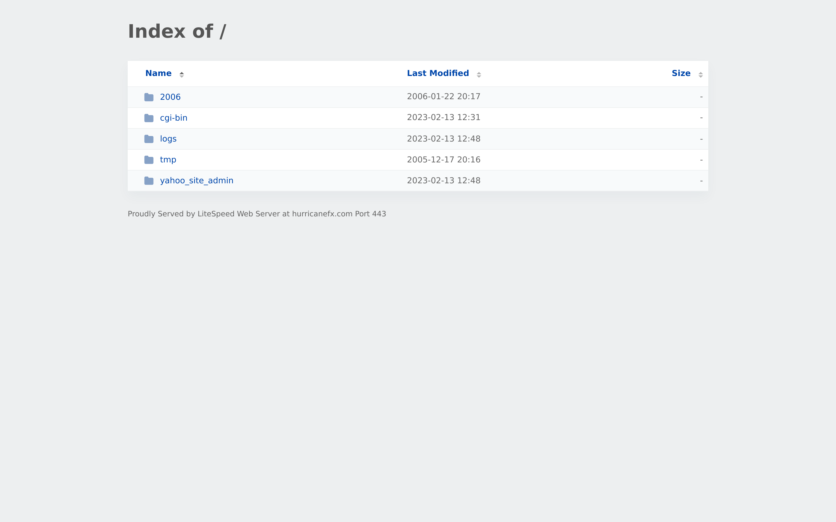 Screenshot of hurricanefx.com