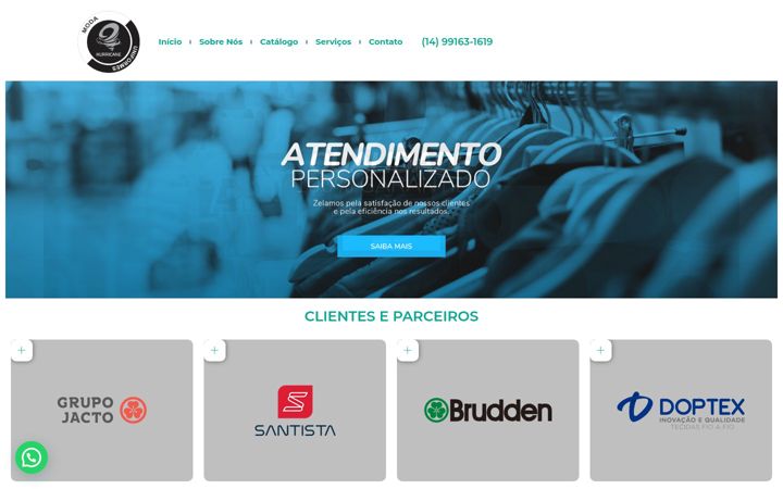 Screenshot of hurricanemodas.com.br