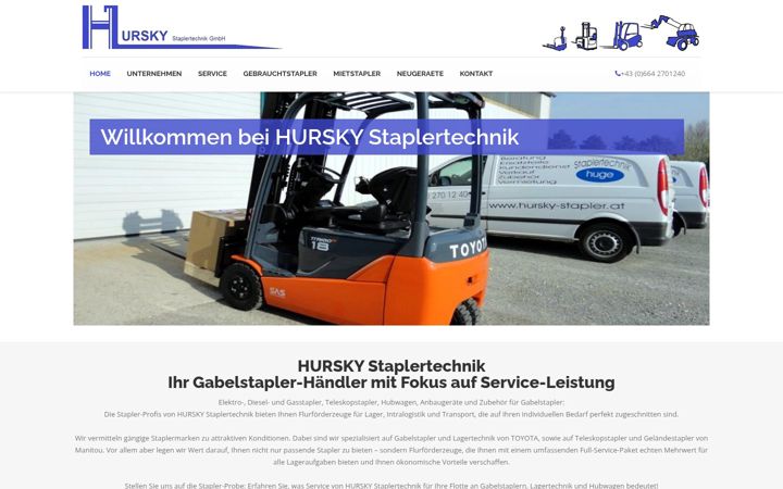 Screenshot of hursky-stapler.at