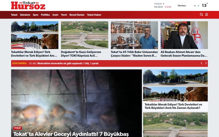 Screenshot of hursozgazetesi.com