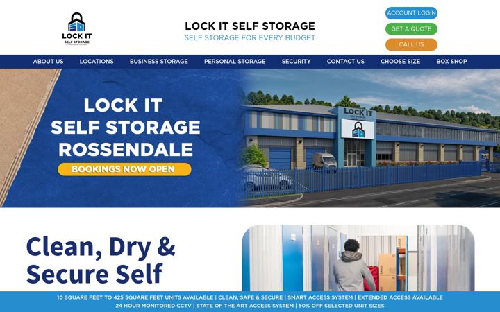 Screenshot of hurstwoodselfstore.com
