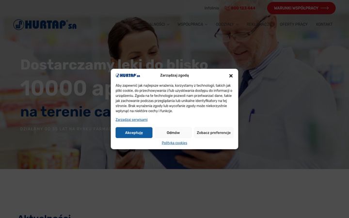 Screenshot of hurtap.com.pl