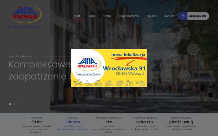 Screenshot of hurtownia-opakowan.pl