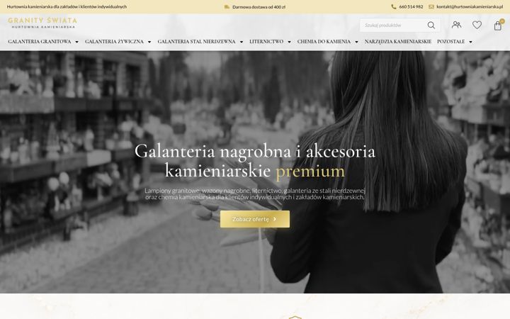 Screenshot of hurtowniakamieniarska.pl