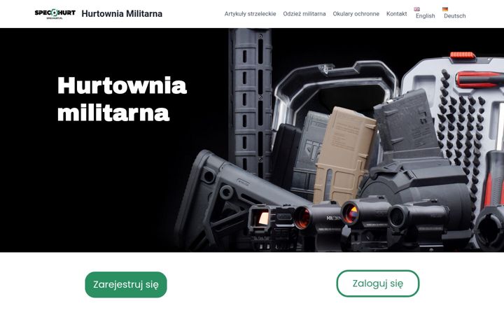 Screenshot of hurtowniamilitarna.pl